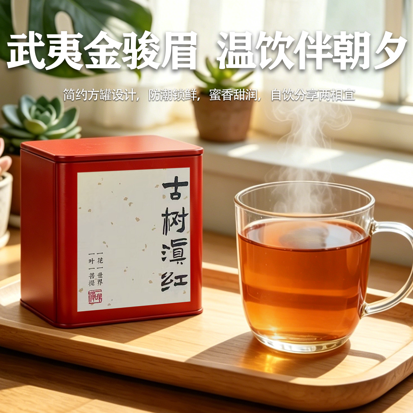 居家口粮茶滇红茶云南古树野生红滇红
