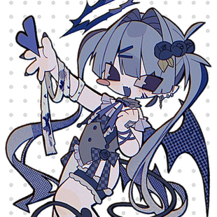 【卡片】约稿人设立绘角色设计二次元古风原画三视图q版头像接稿