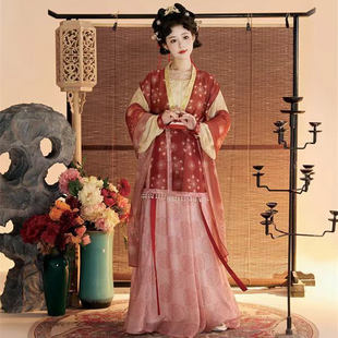 醉时阁【梦长安】唐制汉服复原唐褙子破裙灯笼裤陌腹显瘦气质三色