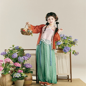 套装 醉时阁 素显瘦灯笼裤 花苞裙春夏日常中式 青荷 原创汉服汉元