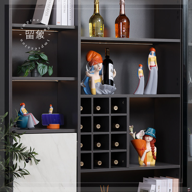 留象酒柜装饰品摆件红酒架旁置物架上面客厅电视柜上放的摆件,家居饰品,装饰摆件,淘宝优惠券,粉丝福利购,淘宝优惠卷