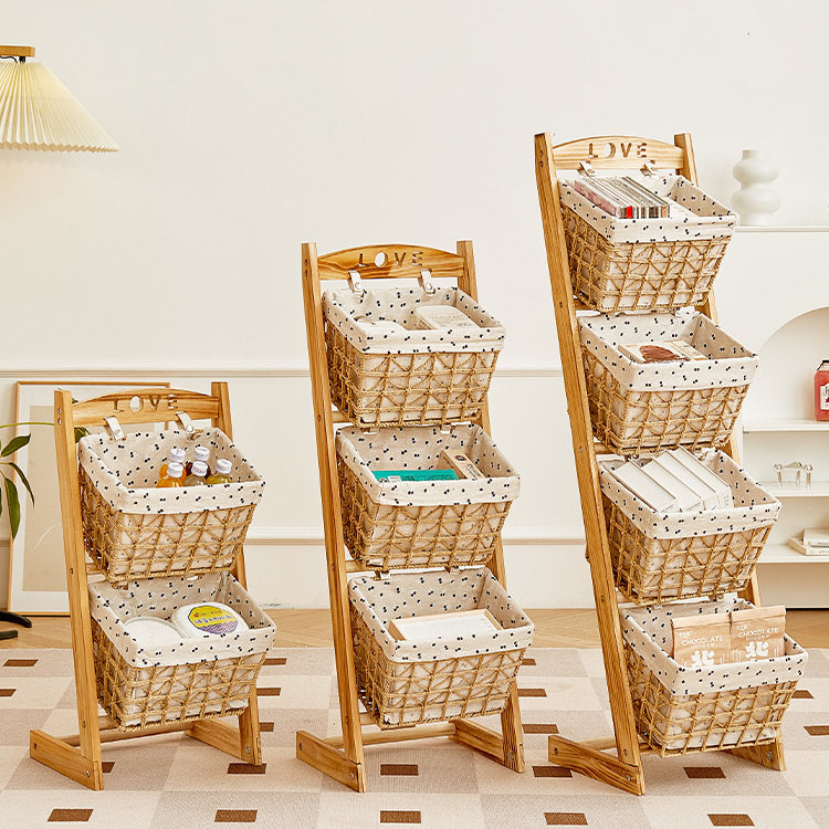 儿童玩具收纳架挂篮落地客厅零食置物架储物柜子收纳神器多层书架,收纳整理,整理架/置物架/收纳架,淘宝优惠券,粉丝福利购,淘宝优惠卷