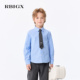 商场同款 条纹贵族绅士长袖 RBIGX瑞比克童装 新款 衬衫 2026春季