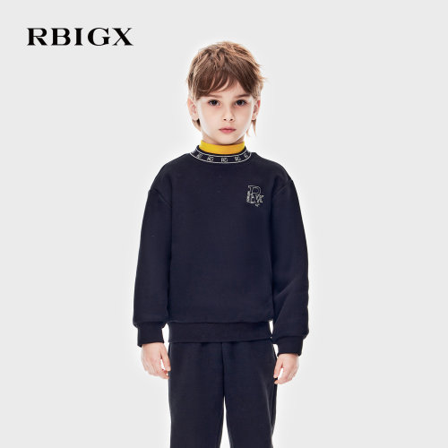 RBIGX瑞比克童装冬季新款保暖亲肤舒适透气圆领百搭套头卫衣