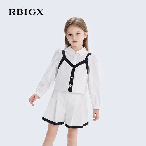 RBIGX瑞比克女童春季小翻领衬衫