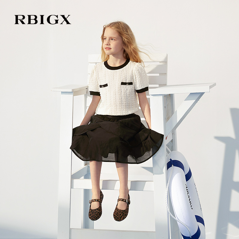 RBIGX女童公主百搭裙子高腰长裙
