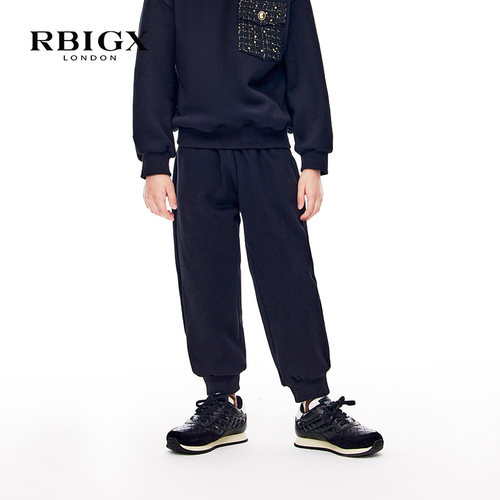 RBIGX瑞比克童装冬季新款潮流帅气百搭裤子运动裤