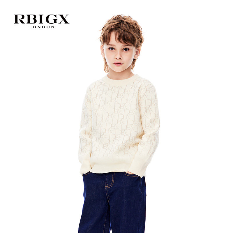 RBIGX瑞比克童装冬季新款洋气羊毛套头针织衫潮流设计感毛衣,童装/婴儿装/亲子装,毛衣/针织衫,淘宝优惠券,粉丝福利购,淘宝优惠卷