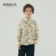 衬衫 RBIGX瑞比克童装 百搭潮流设计感纯棉儿童洋气花版 新款 秋季