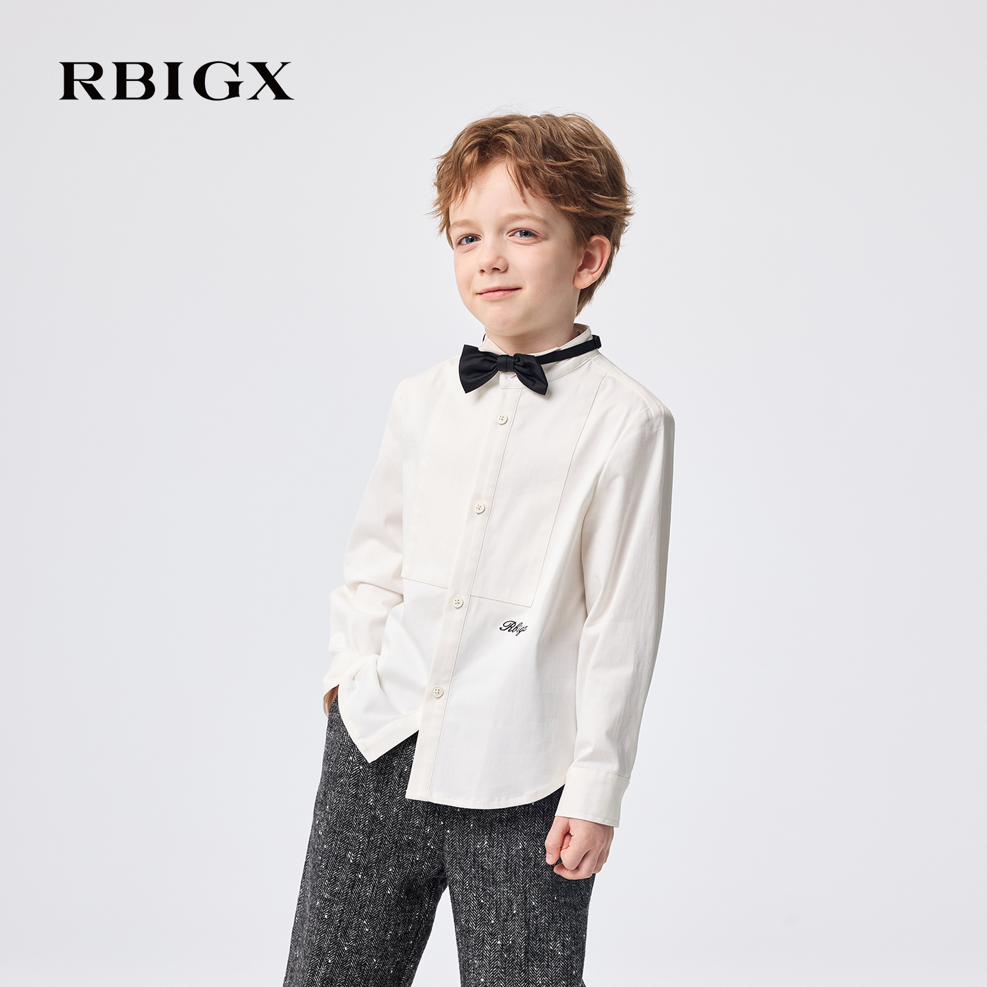 【商场同款】RBIGX瑞比克童装2025冬季新款儿童帅气休闲衬衫