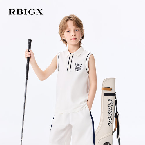 RBIGX瑞比克夏季无袖翻领背心