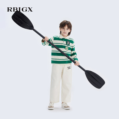 RBIGX瑞比克童装Polo领长袖T恤