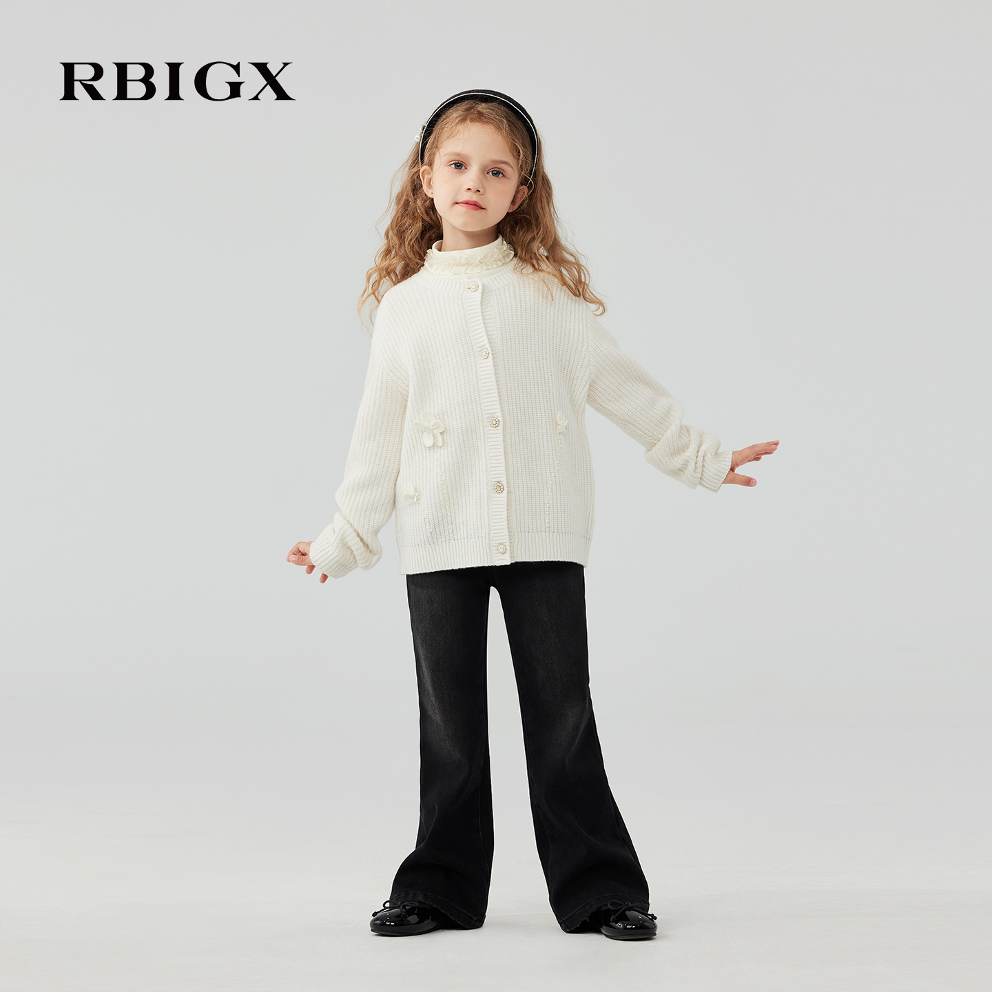 RBIGX加厚潮流喇叭牛仔裤