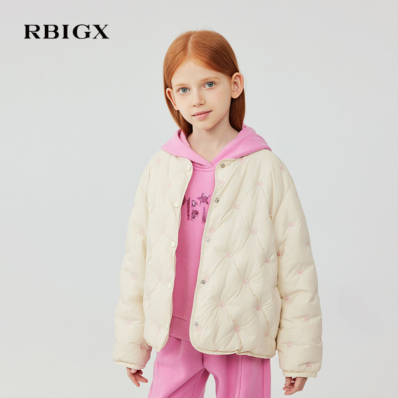 RBIGX瑞比克童装2025冬季新款圆领宽松潮流百搭女童保暖羽绒服,童装/婴儿装/亲子装,羽绒服,淘宝优惠券,粉丝福利购,淘宝优惠卷