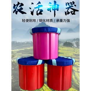 塑料屁蹲墩种红薯割荠菜农活凳随身板凳大棚农用防水舒服钢化挖蒜