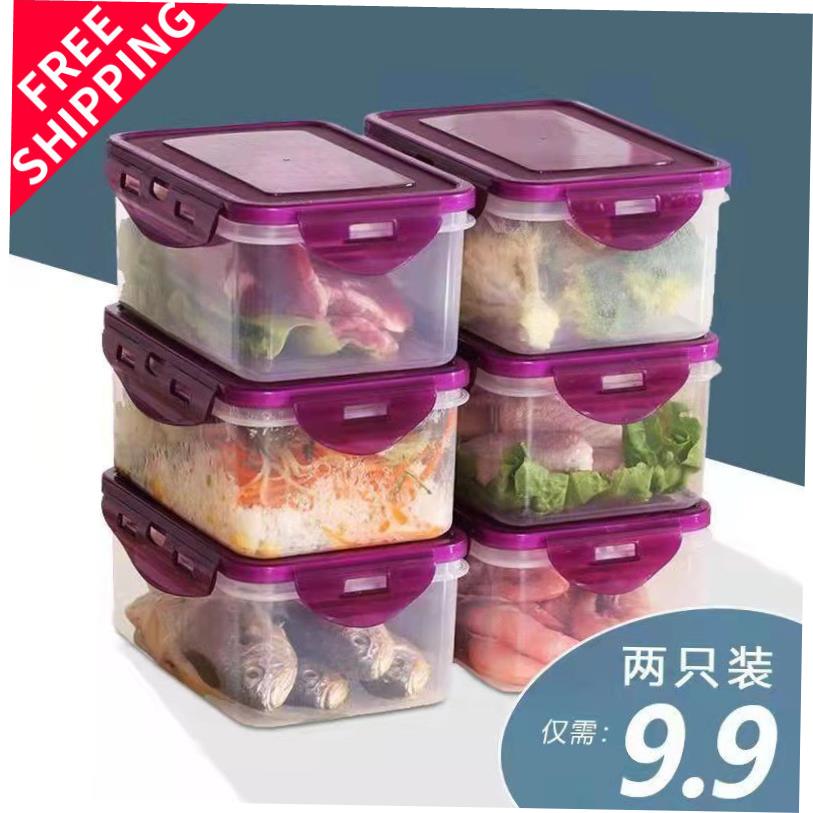 plastic food fruit storage box  container lunch fridge big