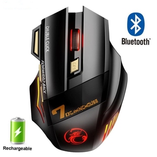 Wireless Gaming Mouse Gamer Com Bluetooth Rechargeable