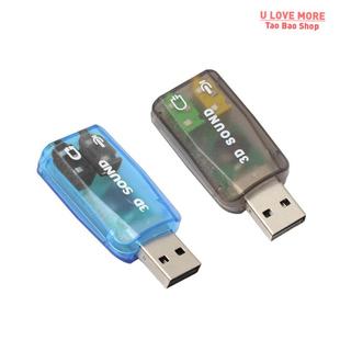 card USB 3.5mm 5.1 Sound External Adapter Audio