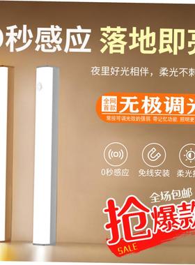 Motion Sensor LED Night Light USB Rechargeable Lamp感应灯