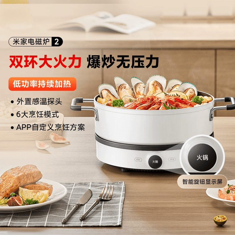 米家电磁炉2家用炒菜多功能宿舍火锅智能大火力