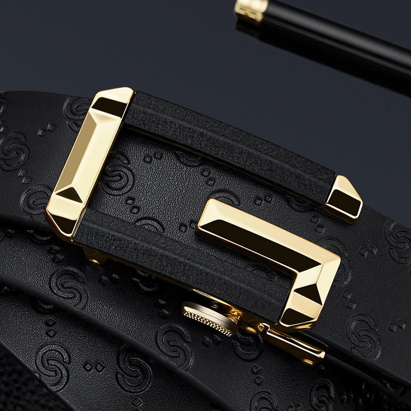 保罗皮带男款真皮新款十大名牌腰带年轻人高档品牌裤腰带生日礼物