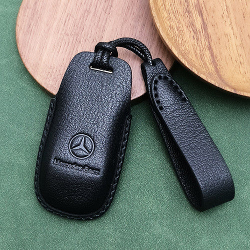 高档商务奔驰山羊皮汽车钥匙套