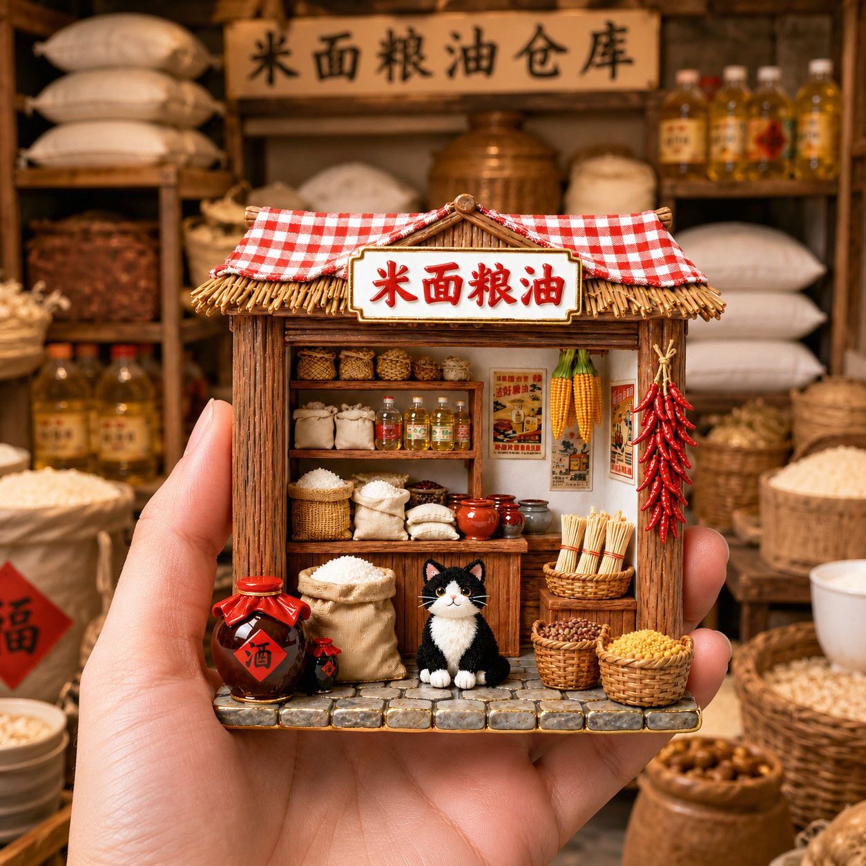 冰箱贴老式小店树脂浮雕磁吸冰箱