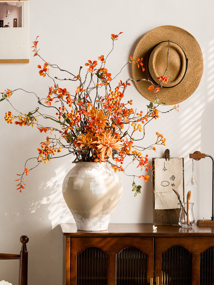 森空间彷真花高级感逼真插花装饰摆件客厅玄关高级感桌面软装摆件