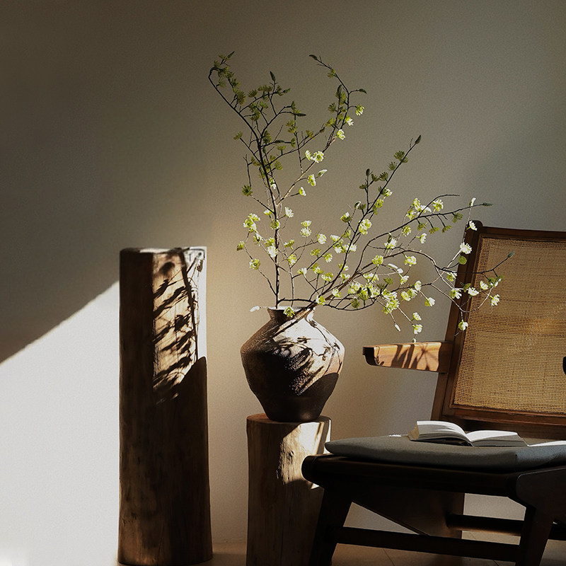 森空间仿真花木姜子假花装饰复古中古风宋代美学软装桌面插花摆件