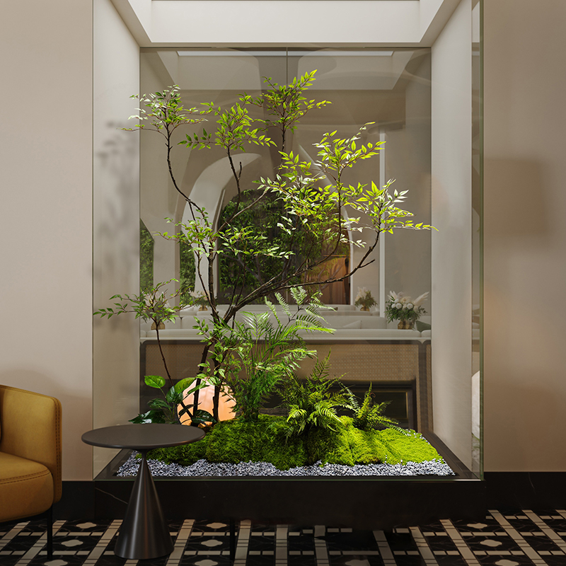 森空间仿真绿植装饰南天竹造景