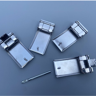 3.5cm打孔皮带扣头挂钩皮带卡扣航空皮带铁扣头4.0公分打眼皮带扣