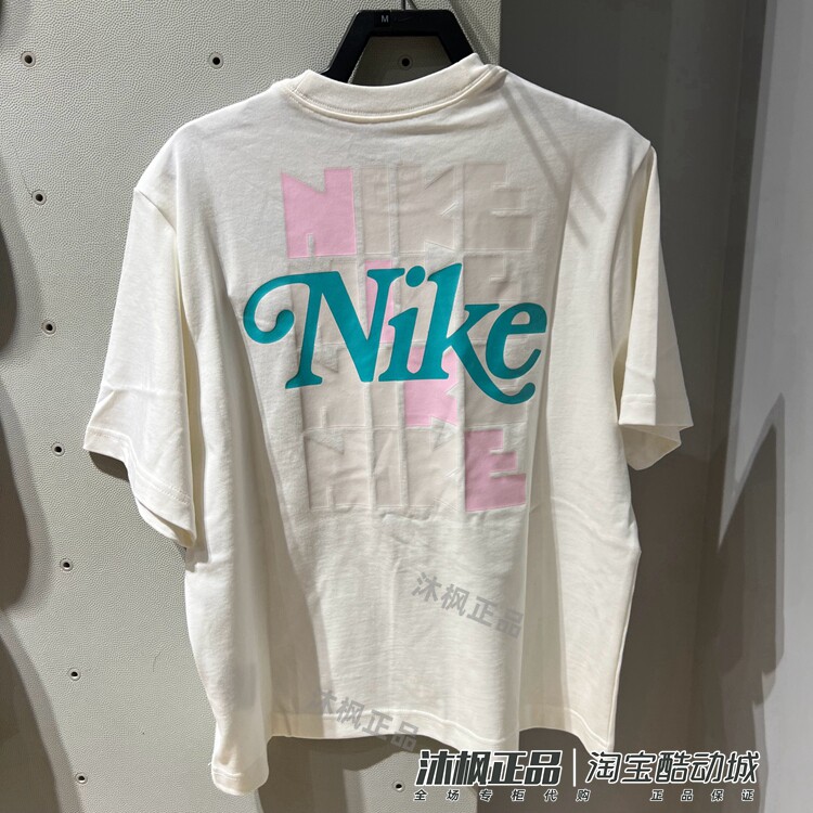 nike耐克印花短袖女圆领透气t恤