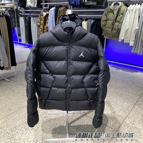 耐克JORDAN男子连帽保暖休闲棉服
