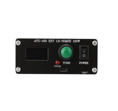 ATU-100 1.8-55Mhz mini自动天线调谐器0.96英寸带外壳成品充电版