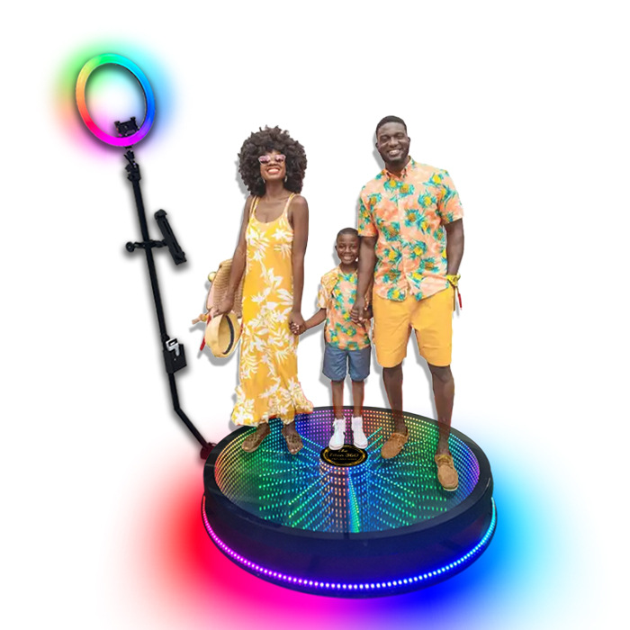 360 photo booth Sun LED Glass 深渊款照相亭工厂现货支持定制