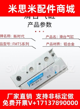 新时代New-Era气缸 FMT FMTS-GT6/SD6/DF10/GT10-10-20-30RA12LA