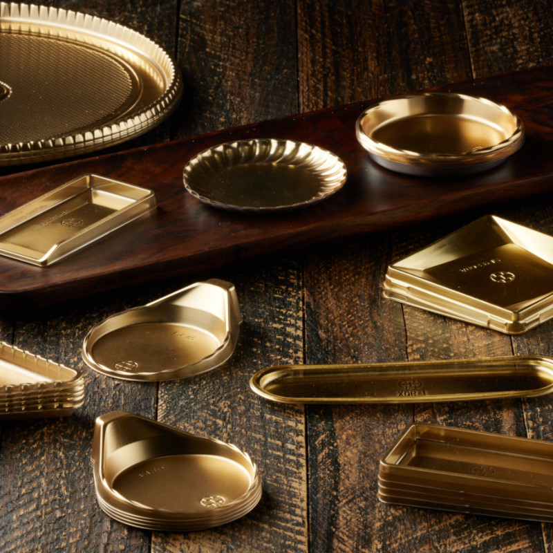 一次性蛋糕底托食品级金色慕斯蛋糕垫烘焙西点托PET垫片甜点托盘