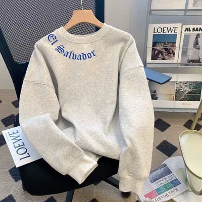 男士重磅无帽卫衣2025年新款秋冬季加绒加厚保暖卫衣时尚百搭卫衣