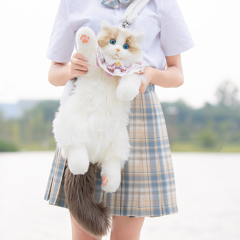 【官方正版】Chongker宠客布偶猫仿真猫咪背包玩偶送女朋友生日