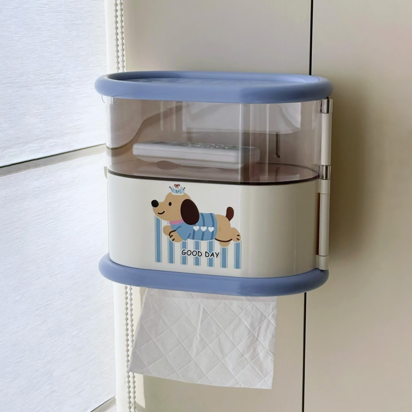 巨可爱！这个纸巾盒可以壁挂起来