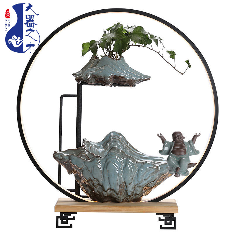 新中式创意流水摆件喷泉招财
