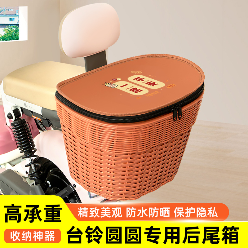 台铃圆圆电瓶电动车专用后备箱后尾箱储物通用大容量后置装饰配件