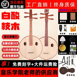 白酸枝木中阮樂器奧氏黃檀木原木拋光高音質成人專業演奏款 考級