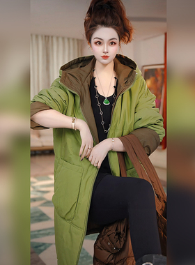 【Linda姐高端线】冬季时尚气质宽松连帽女款棉服外套AF5WMF0390