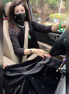 【Linda姐高端线】新款时尚气质打底衫+连衣裙两件套装AW5LTZ0013