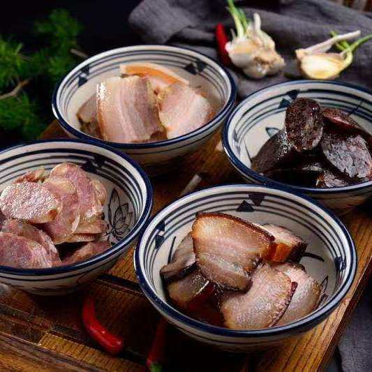 500g黄山农家香肠腊味不加淀粉咸味风干腊肠非烟熏腊味肉制品