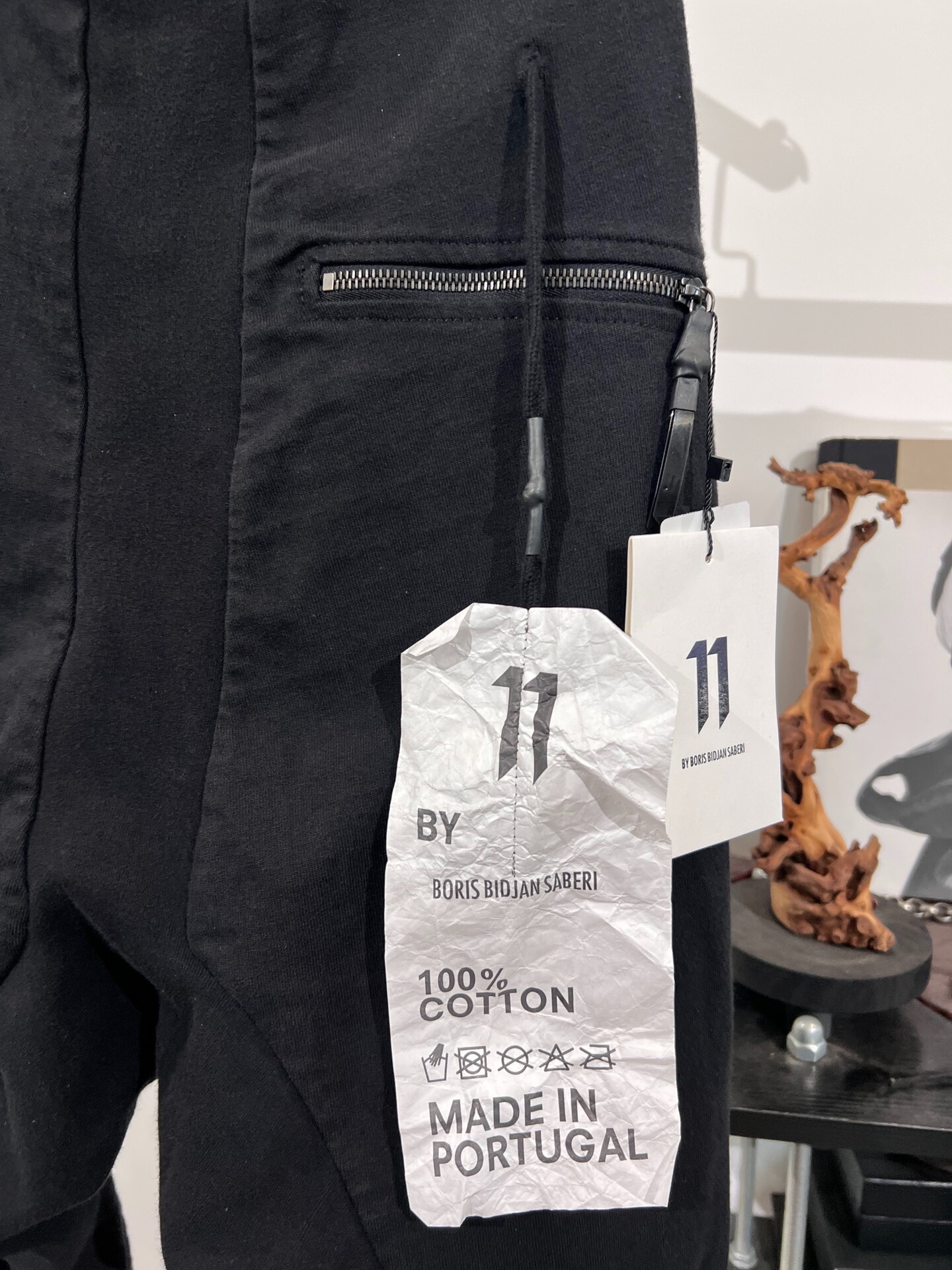 Boris Bidjan Saberi 11 Cuffed Sweatpants — label