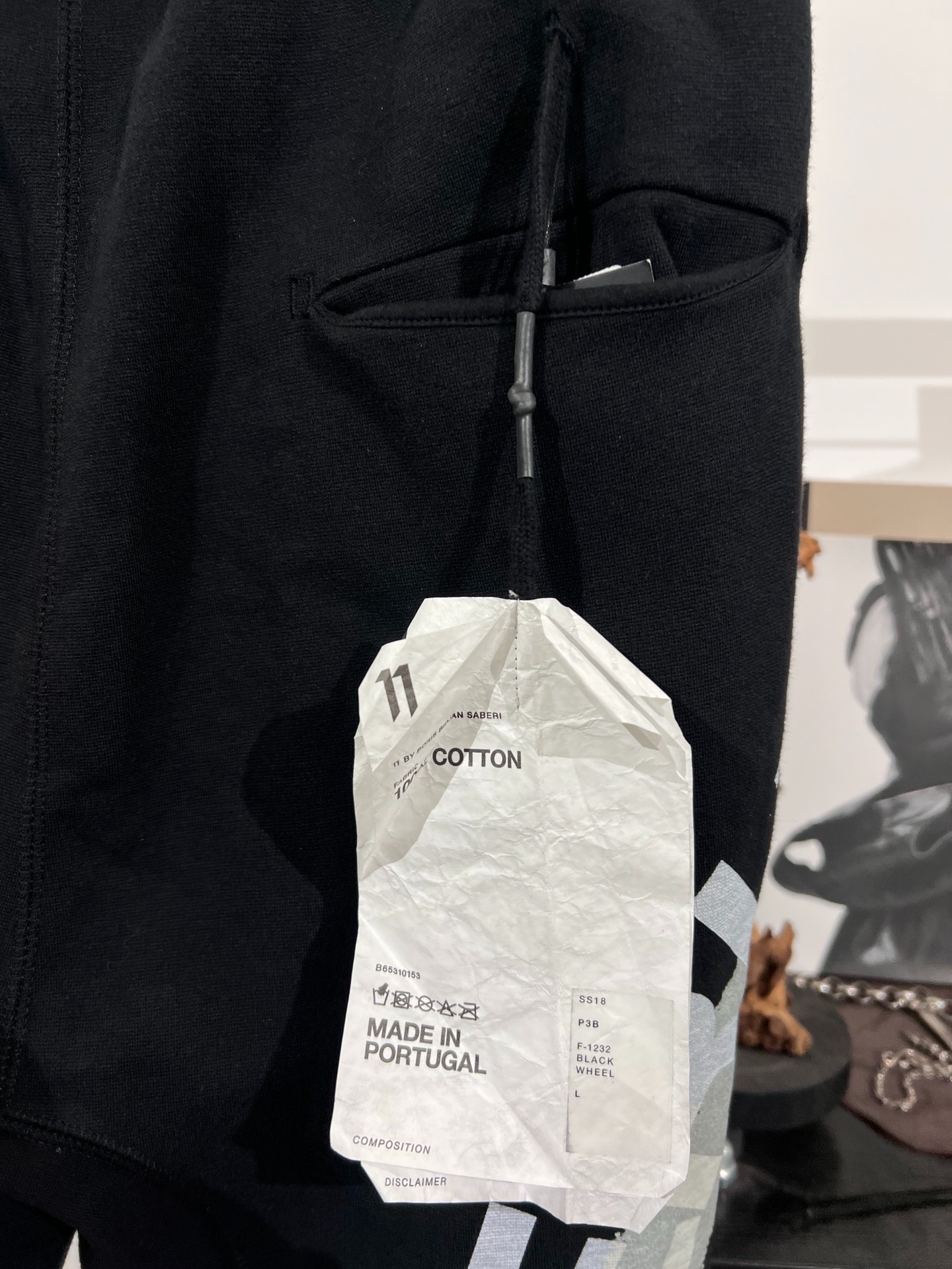 Boris Bidjan Saberi 11by BBS Cuffed Sweatpants — back