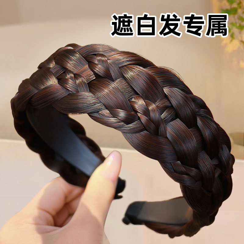 加宽发箍女遮头顶白发自然前额