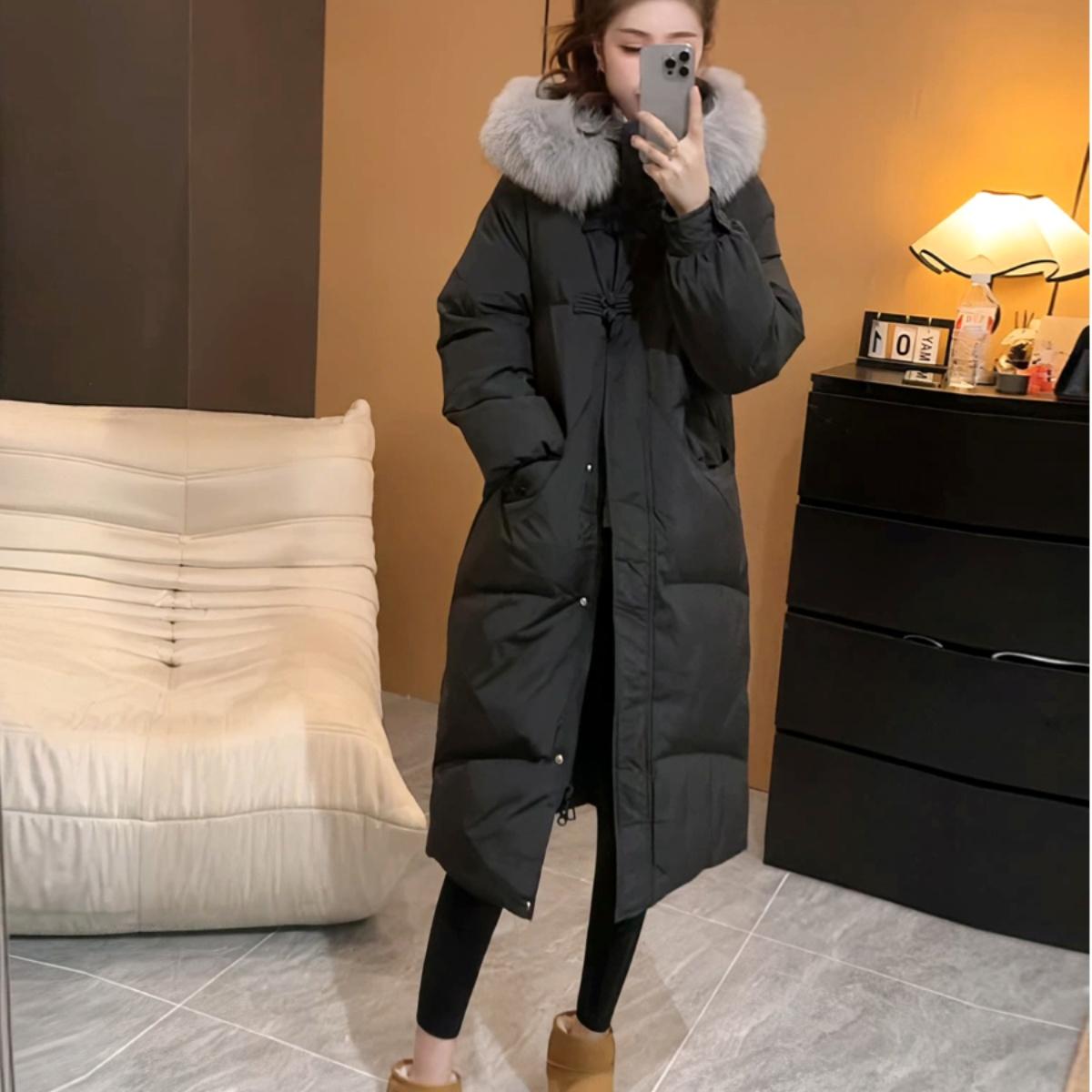 羽绒棉服女中长款2025年新款爆款